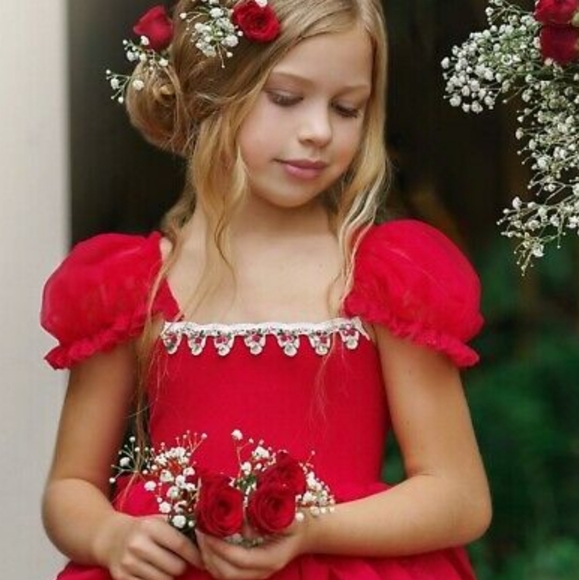 Dollcake Red Frothy dress 1 5 9 14 - Picture 4 of 7